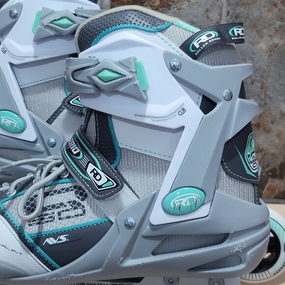 Roller Derby Aerio Q 60 Womens Inline Skates Size 8 Gray Mint Model 1359MT - Picture 10 of 16
